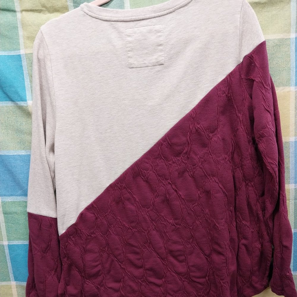 2463 Jeaniemade Size XL Upcycled Sonoma Stretch Tunic Top - Picture 7 of 7